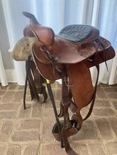 15” Big Horn Western Trail Saddle All Leather