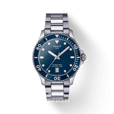 New Tissot Seastar Blue Dial 40mm Mens Quartz Watch T120.410.11.041.00