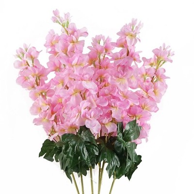 Künstlicher Blumenstiel 6er Pack Rosa 75 cm (2,5 Fuß) Realistische Kunstfloristik UK