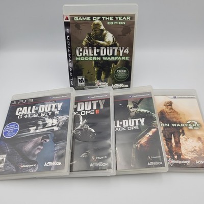 Call of Duty PS3 Game Lot (5) Modern Warfare Black Ops Ghosts   Complete Tested