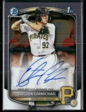 2025 Bowman Chrome #CPA-ECA Easton Carmichael Auto B4