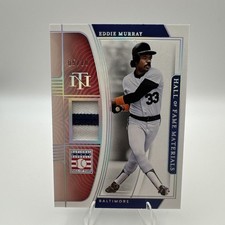 2022 Panini National Treasures - Hall of Fame Materials Eddie Murray patch /10