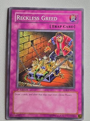 RECKLESS GREED SD8-EN033 YU-GI-OH 2006 WJB0014