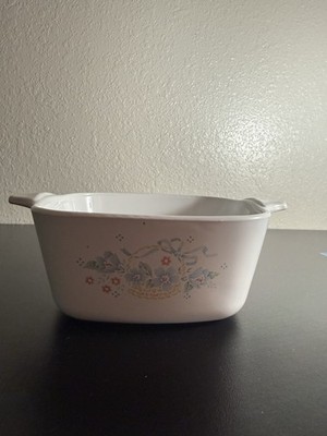 Vintage Cooking Ware About 1 Quart Flower Pattern No Lid