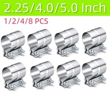 2.2545 T304 Stainless Steel Lap Joint Band Muffler Exhaust Pipe Clamp Sleeve 2.2545 T304 Stainless Steel Lap Joint Band Muffler Exhaust Pipe Clamp Sleeve