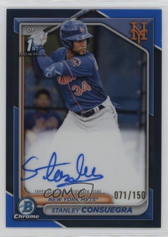 2024 Bowman Chrome Prospect Blue Refractor /150 Stanley Consuegra #CPA-SC Auto