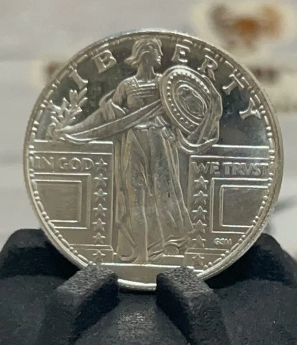 1/4 ounce .999 fine silver 'Standing Liberty / APMEX
