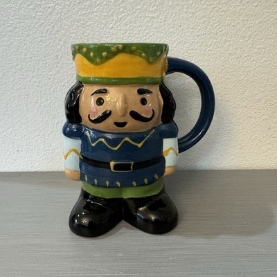 Colorful King Shaped Mug   Wondershop Winter Light Nutcracker Ceramic Mug