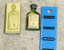 Vntg  2.25" Royall Lyme Toilet Lotion Perfume 3/8 oz Bottle w/ Box FULL, Sears