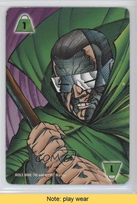 1995 Marvel Overpower CCG Power Cards Mole Man READ 0b5