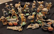 Lot of 23 Vintage Barclay Manoil Lead Toy US Army Soldiers 1930s Repair/Restore