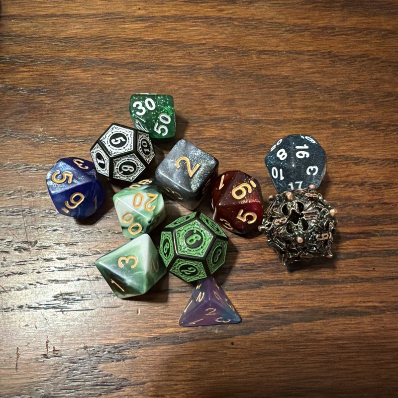 D&D MIX BAG OF DICE (11)