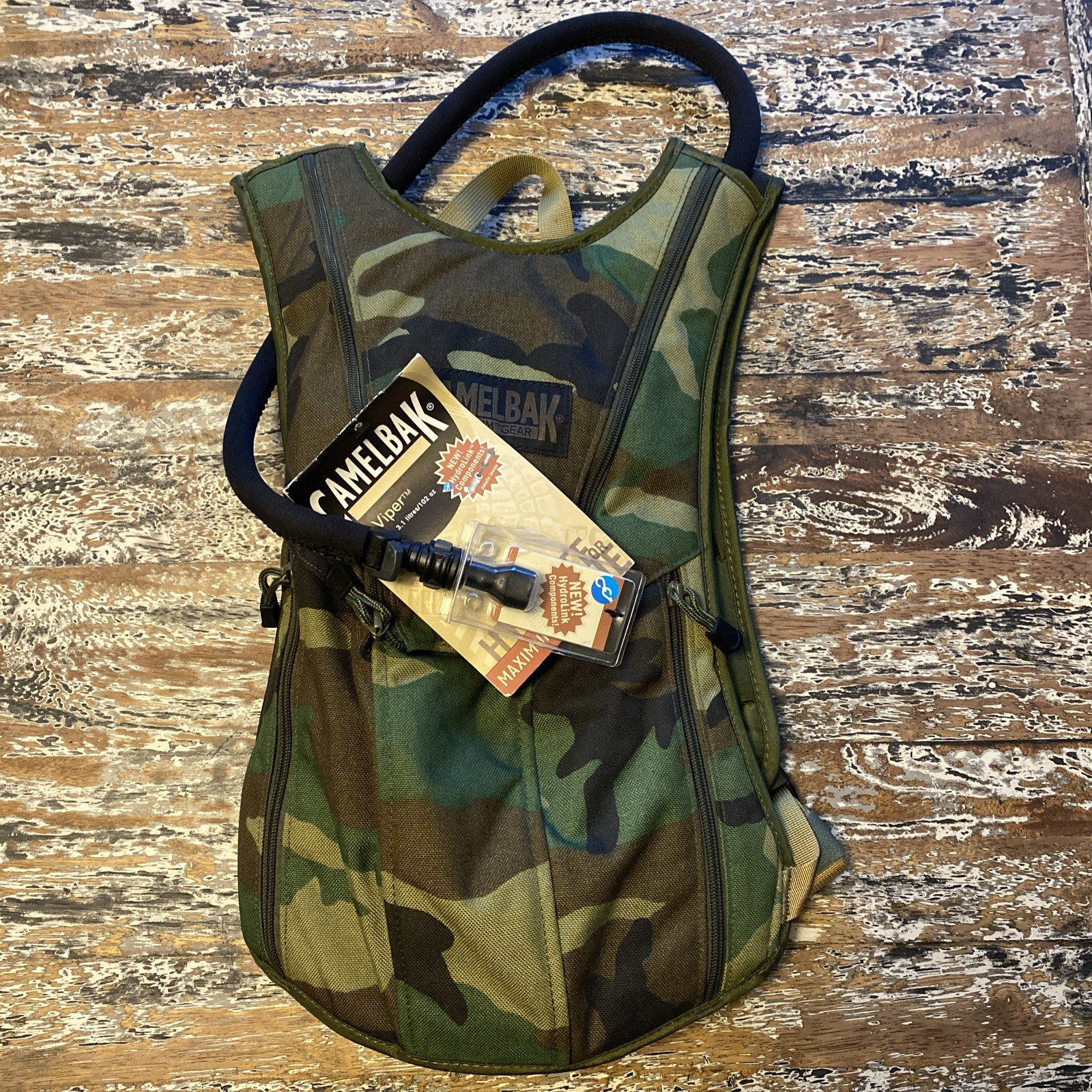 Camelbak Maximum Gear Viper Camo Cordura Hydration Pack 3.1 L Reservoir New