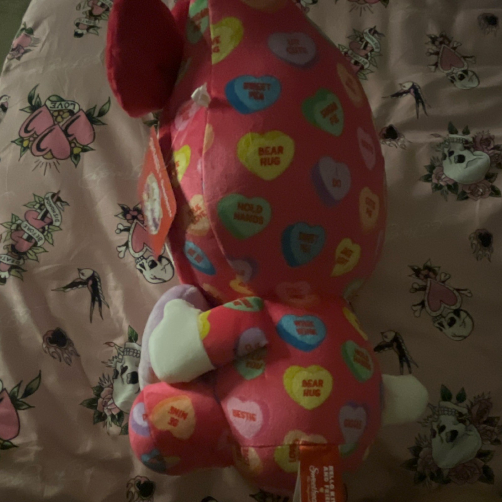 Sanrio Hello Kitty Cutie Pie Plush Stuffed Animal Pink Conversation Hearts thumbnail 3