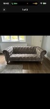 Alexander and James Silver/Grey/Taupe/Mink Sofa 2 Seater Sofa