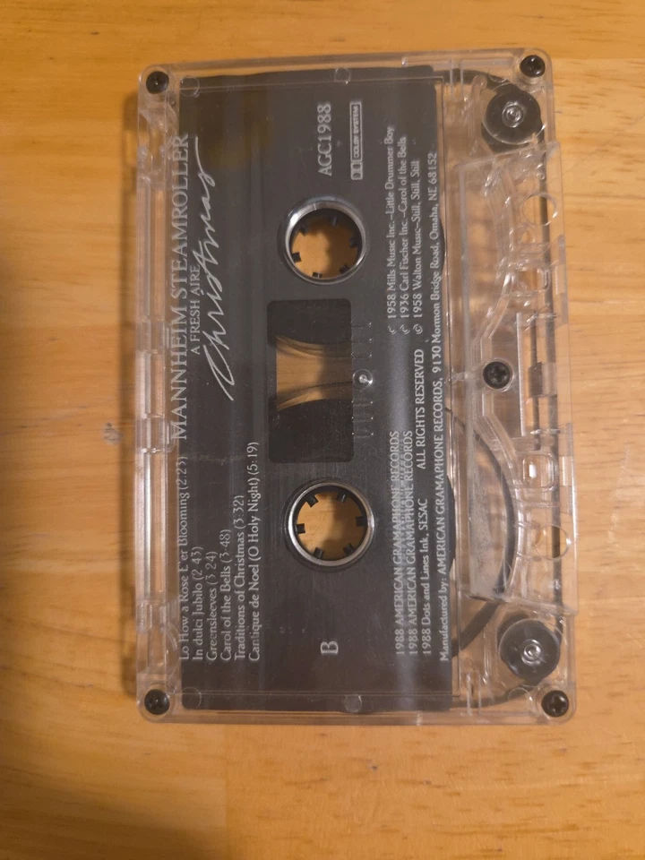 Manheim Steamroller A Fresh Aire Christmas Cassette Tape Foto 3 de 3