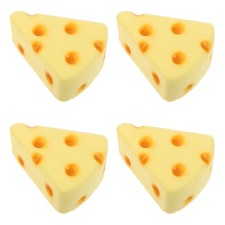 4 PCS Fake Cheese Artificial French Decor Cheeseblock Model Kitchen