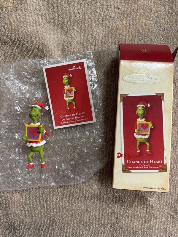 2002 Hallmark Keepsake How the Grinch Stole Christmas "Change of Heart" Ornament