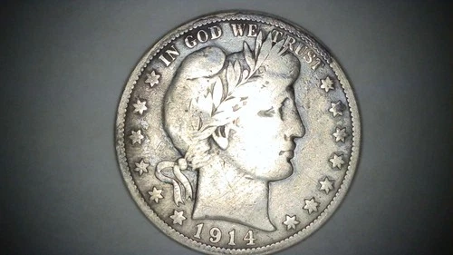 1914-S Barber Half Dollar – Semi-Key Date – VG+