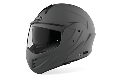 Modular Helmet Airoh Mathisse Dark Grey Matt Moto Scooter Folding Flip Up
