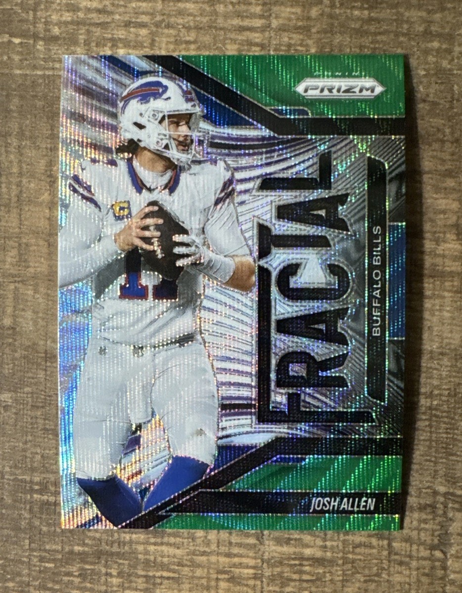 2025 Panini Prizm #14 Josh Allen Fractal Green Wave | eBay
