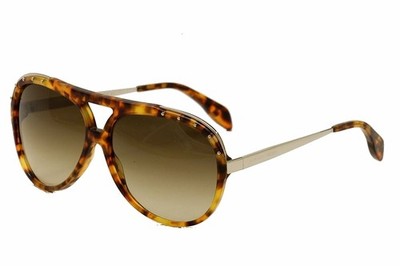 Alexander McQueen AMQ4240/S 4240S 2IMCC Havana Pilot Sunglasses 61mm
