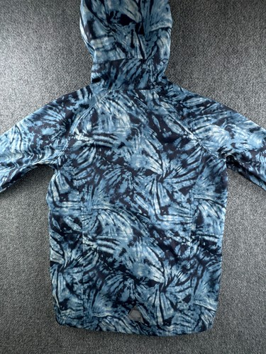 LL Bean Large 14-16 Youth Full Zip Lightweight Jacket Blue Hooded Hiking Camping - Picture 14 of 15