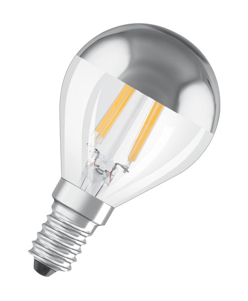 Osram Parathom Classic Retrofit Led Tropfen E14 4W 2700K Silber Verspiegelt-image