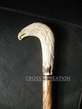 Best Eagle Head Handle Wood Carved Unique Wooden Walking Stick Cane x-mas gift