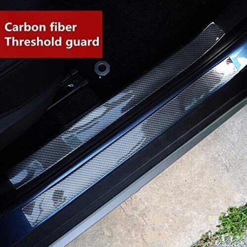 2.76x39.4" Carbon Fiber Door Entry Threshold Guard Scratch Cover Protector Strip - Picture 10 of 14