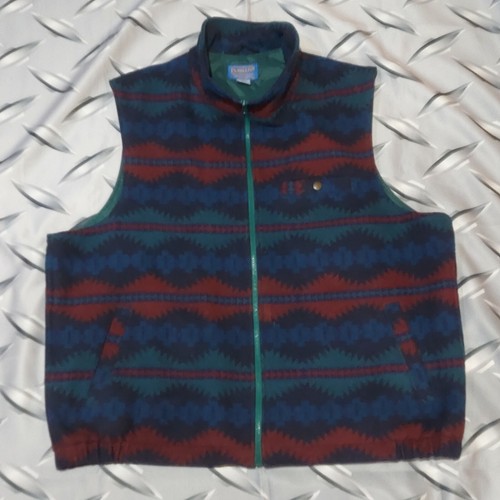 VTG Men's Pendleton Full Zip Wool Vest 