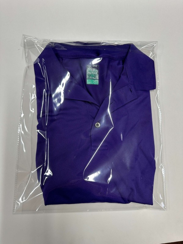 Pro Tour Golf Polo Men's Breathable Moisture-Wicking Collard Purple Medium
