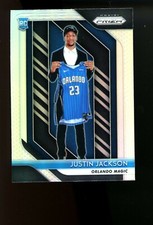 2018 Panini Prizm SILVER #119 Justin Jackson Orlando Magic RC Rookie Card