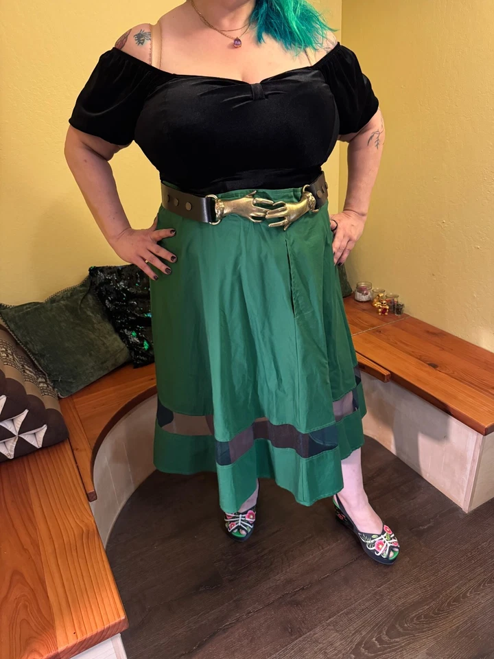 eShakti Malla Inserto Popelina Falda 3X Foto 3 de 4