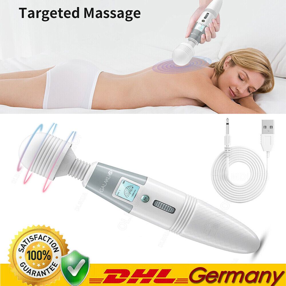 Akku Massagestab Massagegerät Elektrisch Magic Wand Massager Vibrator Stark