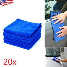 20 Pack Car Polishing Detailing Towel Microfiber Cleaning Cloth No-Scratch Rag