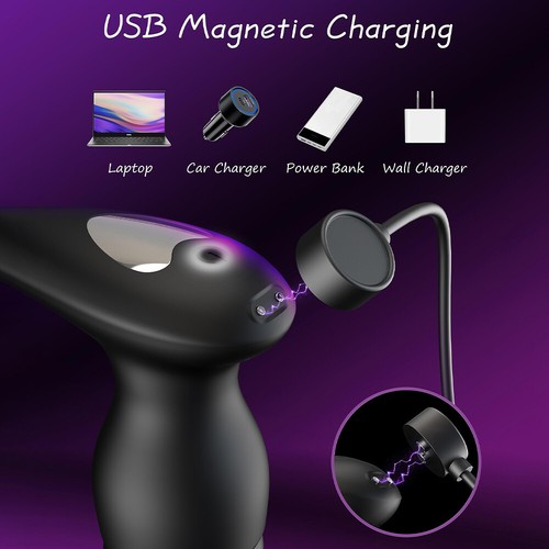 Thrusting Anal Butt Plug Dildo Vibrator Male Prostate Massager Ring Sex Toys Men - Picture 5 of 16
