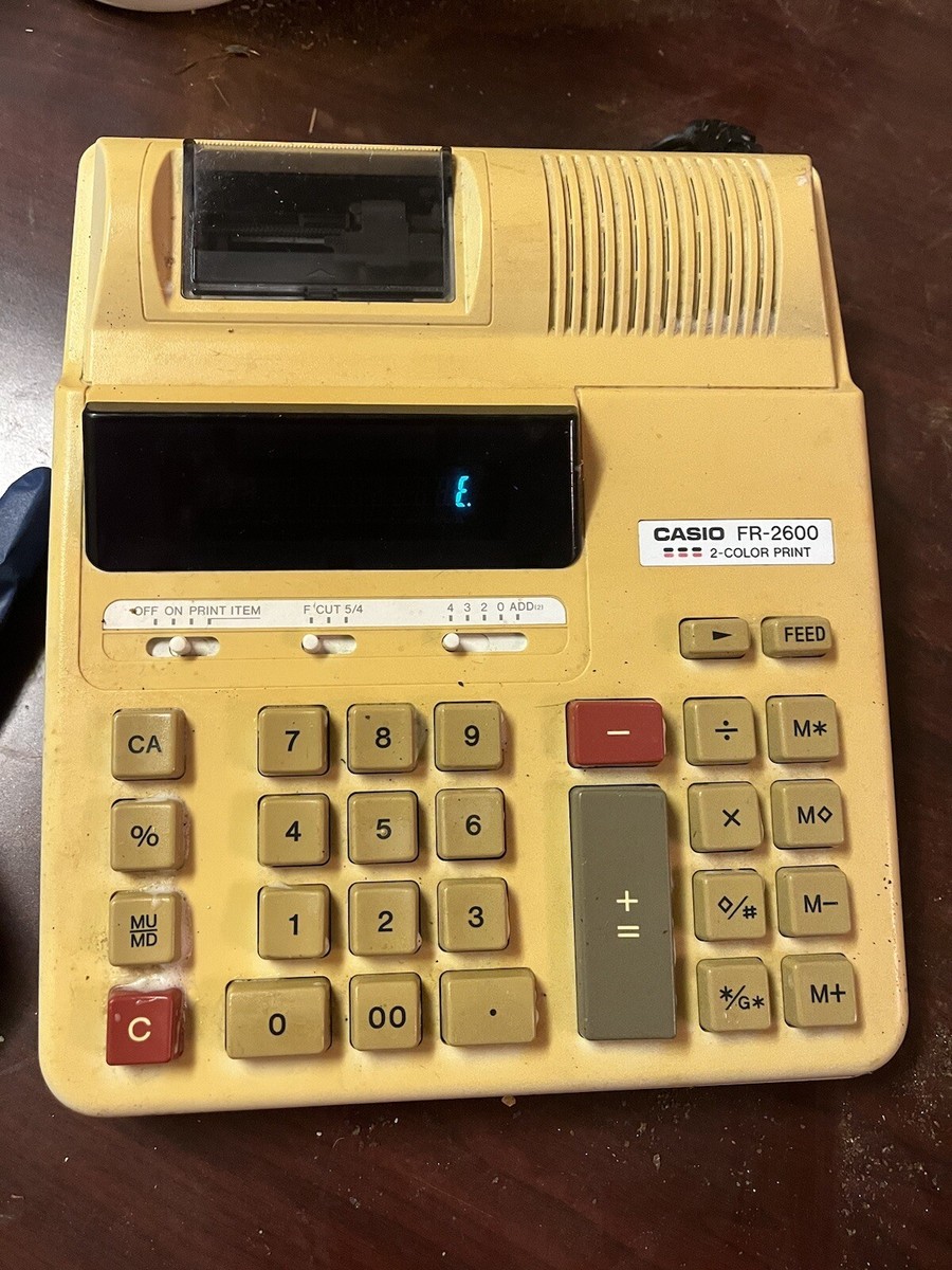Casio FR-2600 Printing Calculator | eBay