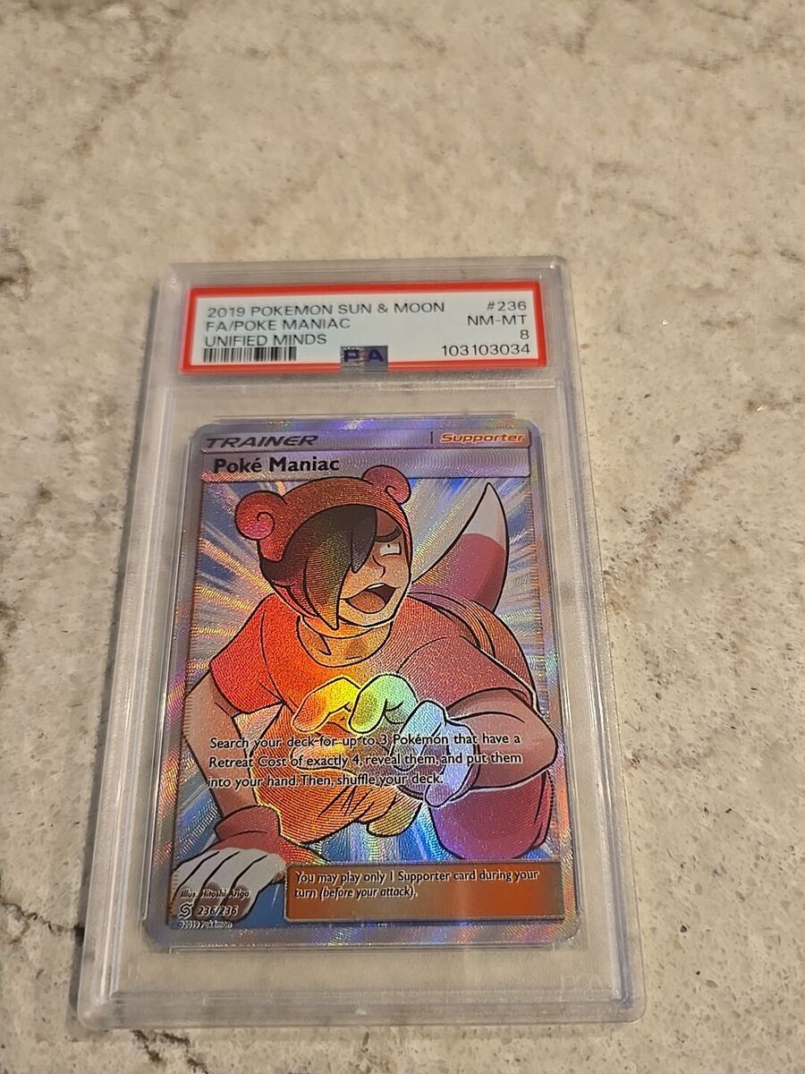 Poke Maniac (Full Art) 236/236 Sm-Unified Minds Holo for Poke Maniac (Full Art) 236/236 Sm-Unified Minds Holo for