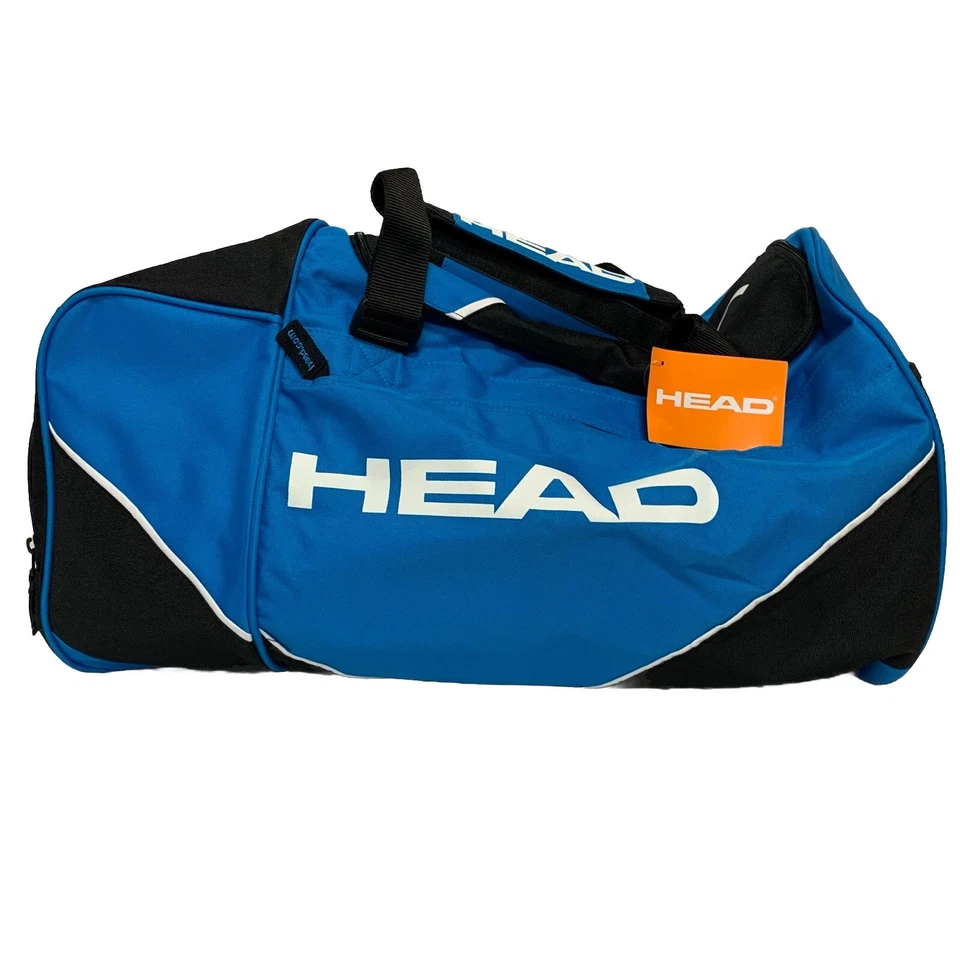 Bolso de Gimnasio HEAD Gigante Grande Tenis Lona Azul Negro Mazda Exclusivo Concesionario Nuevo Foto 2 de 4