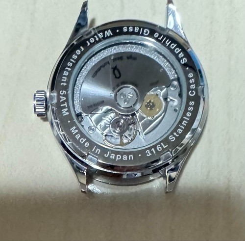 KNOT AT-38 Automatic Date Analog Black Dial Silver Case Round Men's Watch Used - Picture 4 of 6