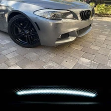 For BMW F10 528i 535i 550i 11-16 White LED Front Bumper Side Marker Reflectors