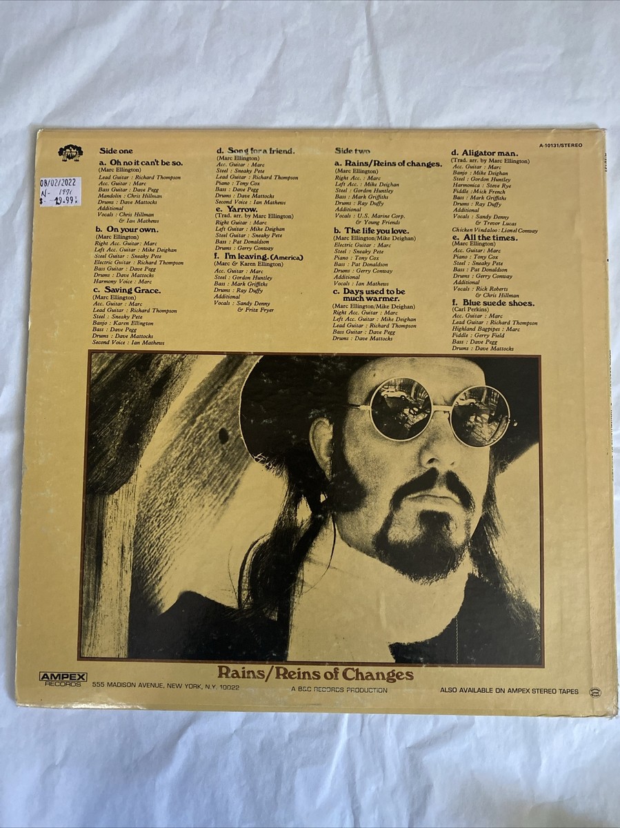 651 Marc Ellington / Restorationレコード MARC ELLINGTON: rains / reins of changes AMPEX 12