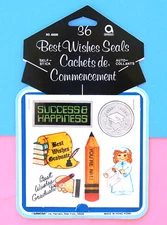 GRADUATION STICKERS—NEW PKG. VARIETY 36—CELEBRATE GIFTS—PARTY DECORATE SCRAPBOOK