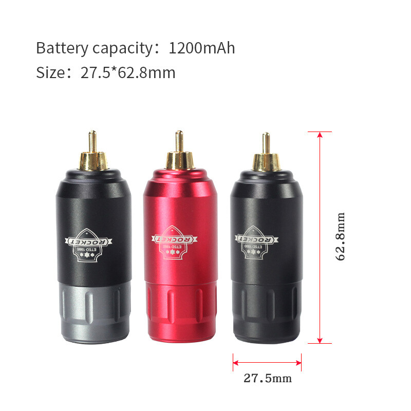 Wireless Tattoo Battery Power RCA Connector For Tattoo Machine Pen