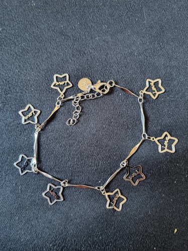 925 STERLING SILVER FILLED STAR ANKLET/BRACELET AND FREE GIFTBOX.