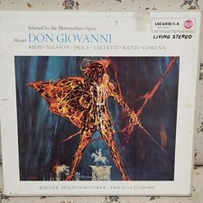 Don Giovanni Box Set 4 Lp Vintage Vinyl Mozart LSC 6410 1-4