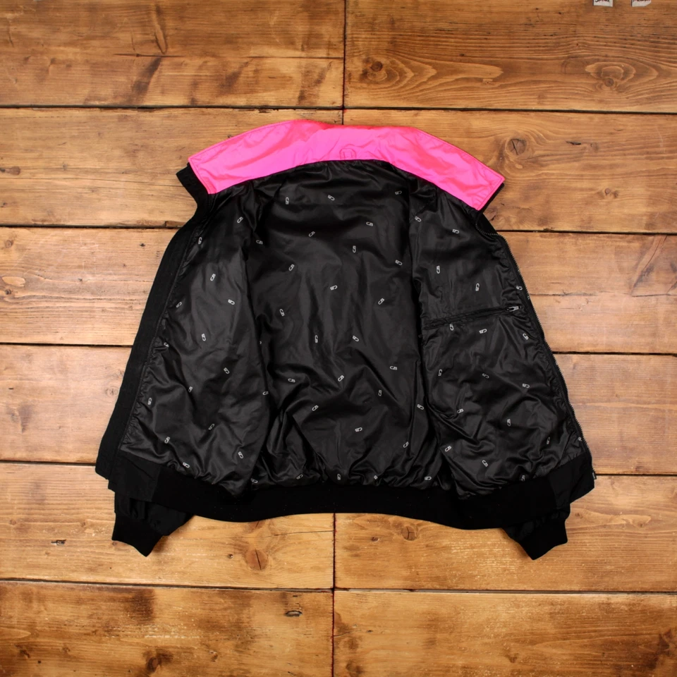 Chaqueta cortavientos deportiva CB XL de colección años 80 bloque de color neón bombardero hecha en EE. UU. Foto 4 de 4