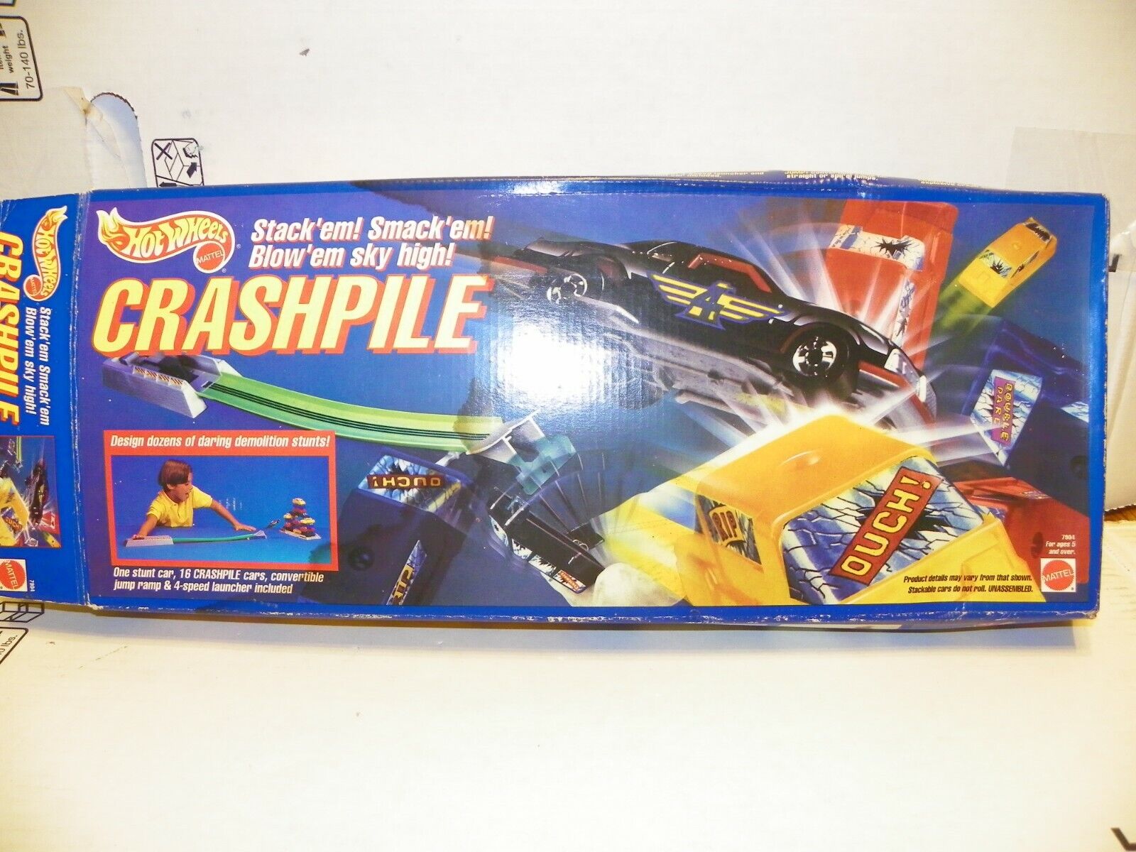 Hot Wheels 1992 Crash Pile Stunt Set Complete no cars