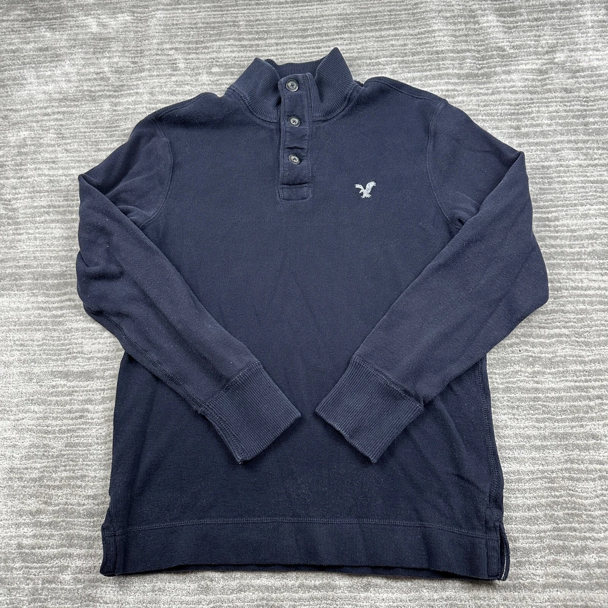 American eagle henley pullover sweater sale